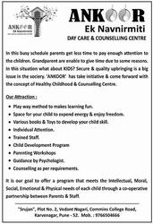 Daycare & Counselling Centre,  Karve nagar,  pune