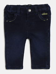 Dark Blue Long Knitted Trouser for Boys at Online at Chicco India, ....